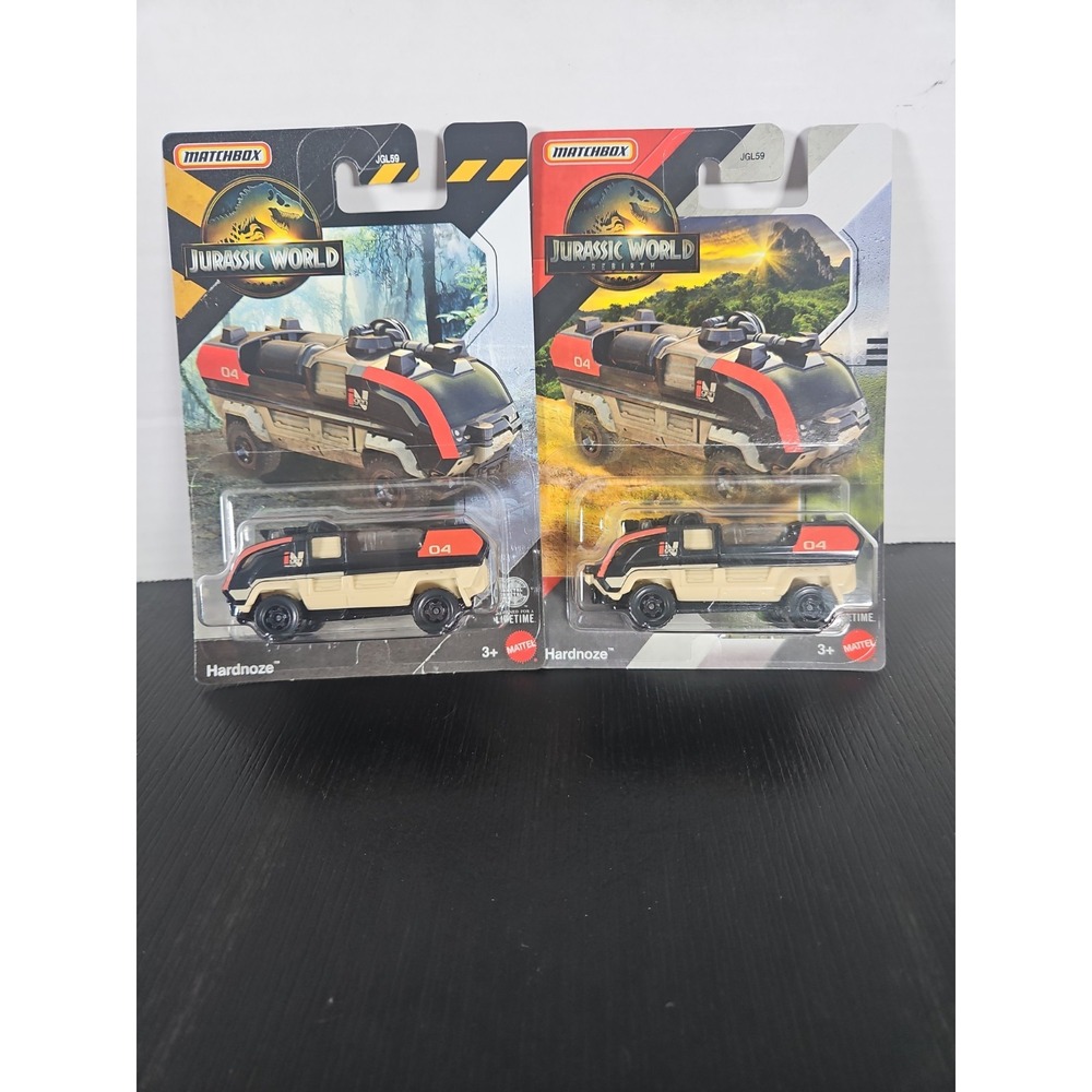 Matchbox Jurassic World Rebirth Hardnoze Lot Of 2 2024 & 2026 NEW SEALED